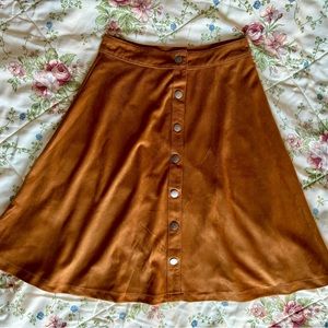 2 for $10 🔥 Rue21 Suede Brown Skirt